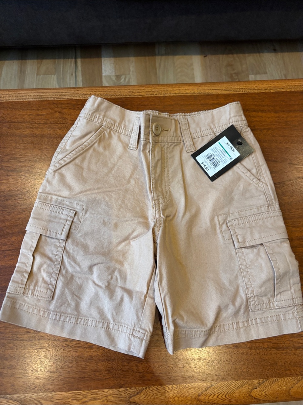 NWT Art Class Cargo Shorts Khaki Size XS 4/5